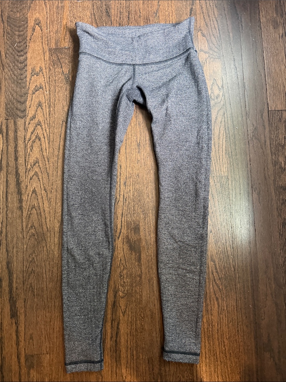 lululemon athletica black and grey herringbone